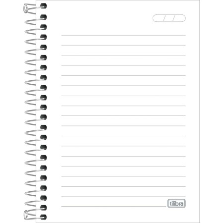 Foto ilustrativa Caderneta Espiral Capa Dura 1/8 Lunix 80 Folhas
