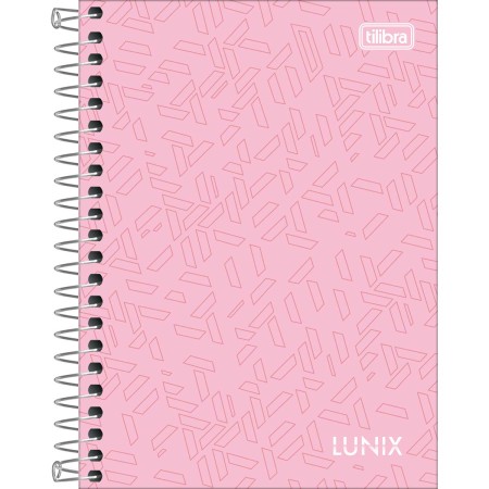 Foto ilustrativa Caderneta Espiral Capa Dura 1/8 Lunix 80 Folhas