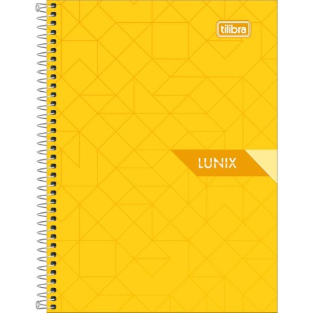 Foto ilustrativa Caderneta Espiral Capa Dura 1/8 Lunix 80 Folhas