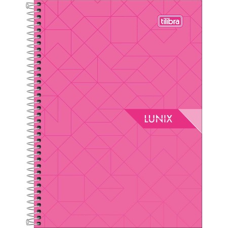 Foto ilustrativa Caderneta Espiral Capa Dura 1/8 Lunix 80 Folhas