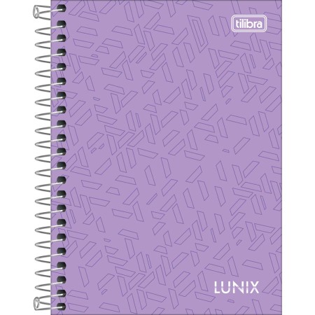 Foto ilustrativa Caderneta Espiral Capa Dura 1/8 Lunix 80 Folhas