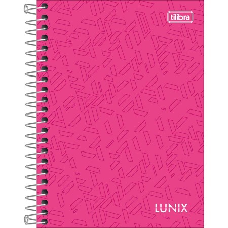 Foto ilustrativa Caderneta Espiral Capa Dura 1/8 Lunix 80 Folhas