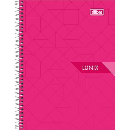 Foto ilustrativa Caderneta Espiral Capa Dura 1/8 Lunix 80 Folhas