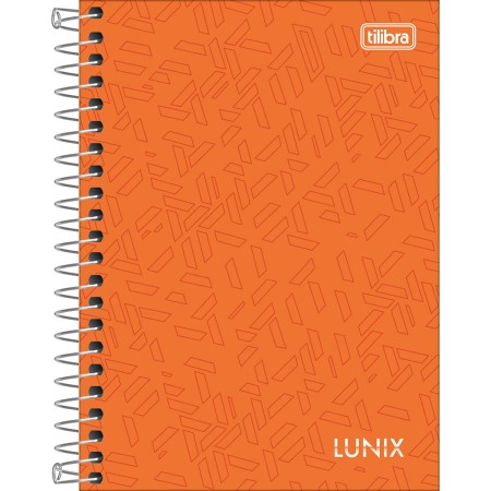 Foto ilustrativa Caderneta Espiral Capa Dura 1/8 Lunix 80 Folhas
