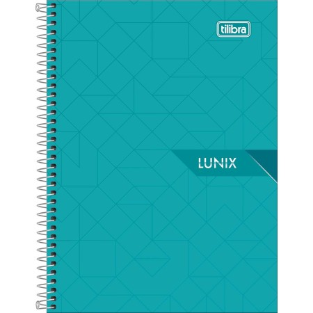 Foto ilustrativa Caderneta Espiral Capa Dura 1/8 Lunix 80 Folhas