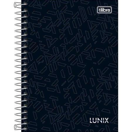 Foto ilustrativa Caderneta Espiral Capa Dura 1/8 Lunix 80 Folhas