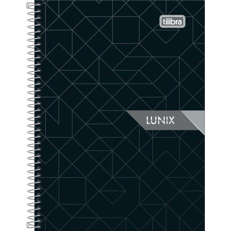 Foto ilustrativa Caderneta Espiral Capa Dura 1/8 Lunix 80 Folhas