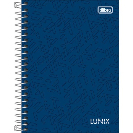 Foto ilustrativa Caderneta Espiral Capa Dura 1/8 Lunix 80 Folhas