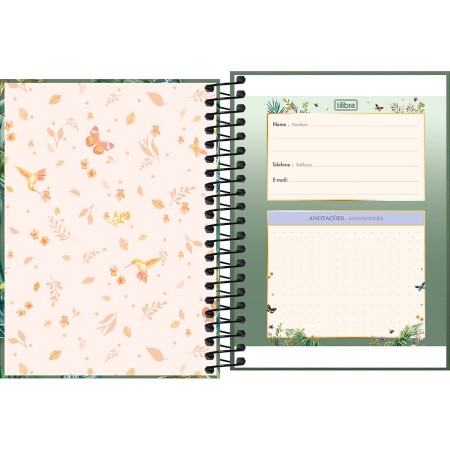 Foto ilustrativa Caderneta Espiral Capa Dura 1/8 Naturalis 80 Folhas