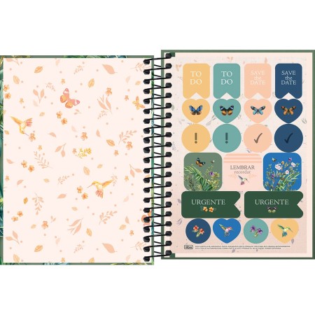 Foto ilustrativa Caderneta Espiral Capa Dura 1/8 Naturalis 80 Folhas