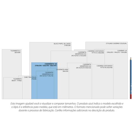 Foto ilustrativa Caderneta Espiral Capa Dura 1/8 Naturalis 80 Folhas