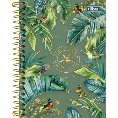 Foto ilustrativa Caderneta Espiral Capa Dura 1/8 Naturalis 80 Folhas