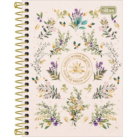 Foto ilustrativa Caderneta Espiral Capa Dura 1/8 Naturalis 80 Folhas