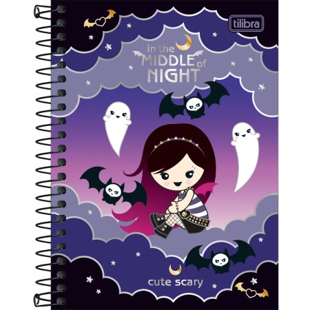 Foto ilustrativa Caderneta Espiral Capa Dura 1/8 Plush Poison 80 Folhas