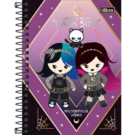 Foto ilustrativa Caderneta Espiral Capa Dura 1/8 Plush Poison 80 Folhas