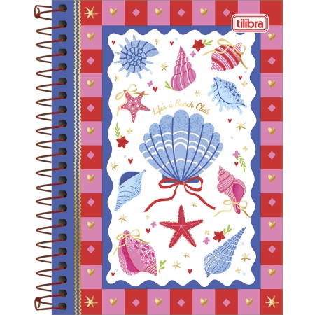 Foto ilustrativa Caderneta Espiral Capa Dura 1/8 Seamalfi 80 Folhas