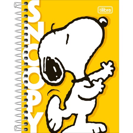 Foto ilustrativa Caderneta Espiral Capa Dura 1/8 Snoopy 80 Folhas