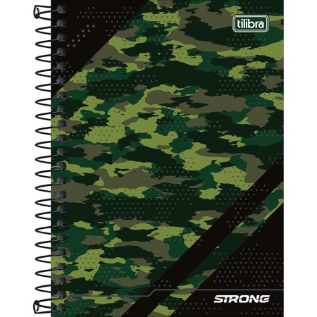 Foto ilustrativa Caderneta Espiral Capa Dura 1/8 Strong 80 Folhas