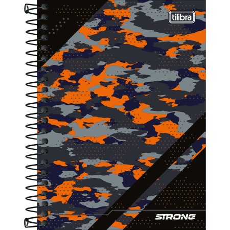 Foto ilustrativa Caderneta Espiral Capa Dura 1/8 Strong 80 Folhas