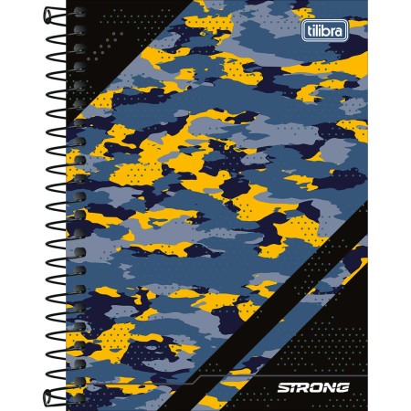 Foto ilustrativa Caderneta Espiral Capa Dura 1/8 Strong 80 Folhas