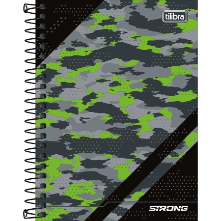 Foto ilustrativa Caderneta Espiral Capa Dura 1/8 Strong 80 Folhas