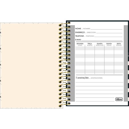 Foto ilustrativa Caderneta Espiral Capa Dura 1/8 West Village 80 Folhas