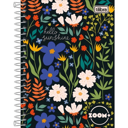 Foto ilustrativa Caderneta Espiral Capa Dura 1/8 Zoom+ Feminino 96 Folhas