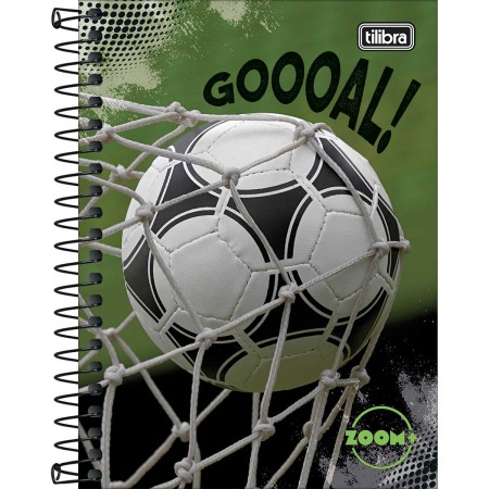 Foto ilustrativa Caderneta Espiral Capa Dura 1/8 Zoom+ Masculino 96 Folhas