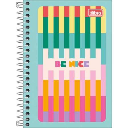 Foto ilustrativa Caderneta Espiral Capa Flexível 1/8 Be Nice 80 Folhas