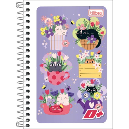 Foto ilustrativa Caderneta Espiral Capa Flexível 1/8 D+ 48 Folhas