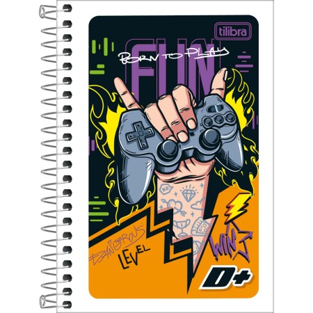 Foto ilustrativa Caderneta Espiral Capa Flexível 1/8 D+ 96 Folhas