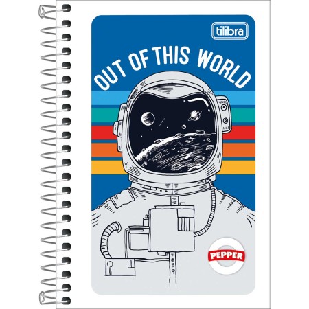 Foto ilustrativa Caderneta Espiral Capa Flexível 1/8 Pepper 48 Folhas