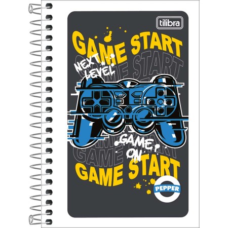 Foto ilustrativa Caderneta Espiral Capa Flexível 1/8 Pepper 48 Folhas