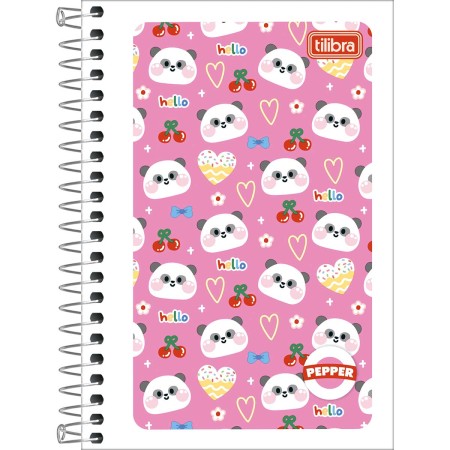 Foto ilustrativa Caderneta Espiral Capa Flexível 1/8 Pepper 80 Folhas