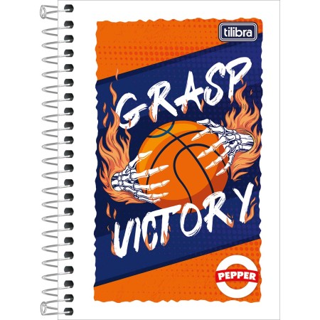 Foto ilustrativa Caderneta Espiral Capa Flexível 1/8 Pepper 80 Folhas