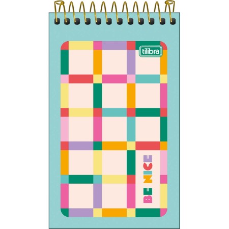 Foto ilustrativa Caderneta Espiral Capa Flexível Be Nice 60 Folhas