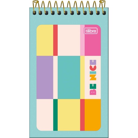 Foto ilustrativa Caderneta Espiral Capa Flexível Be Nice 60 Folhas