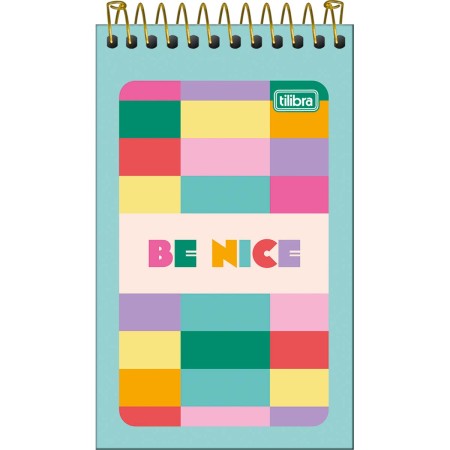 Foto ilustrativa Caderneta Espiral Capa Flexível Be Nice 60 Folhas