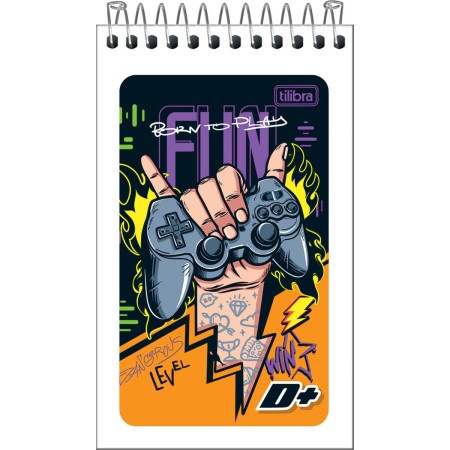 Foto ilustrativa Caderneta Espiral Capa Flexível D+ 60 Folhas