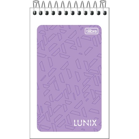Foto ilustrativa Caderneta Espiral Capa Flexível Lunix 60 Folhas