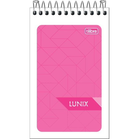 Foto ilustrativa Caderneta Espiral Capa Flexível Lunix 60 Folhas