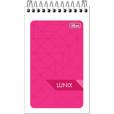 Foto ilustrativa Caderneta Espiral Capa Flexível Lunix 60 Folhas