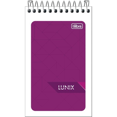 Foto ilustrativa Caderneta Espiral Capa Flexível Lunix 60 Folhas