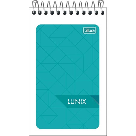 Foto ilustrativa Caderneta Espiral Capa Flexível Lunix 60 Folhas