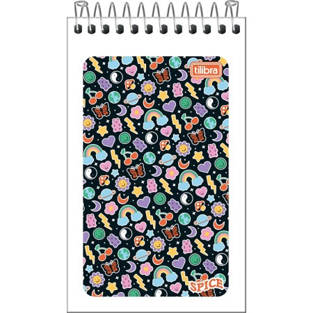 Foto ilustrativa Caderneta Espiral Capa Flexível Spice 60 Folhas