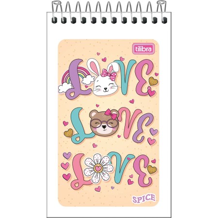 Foto ilustrativa Caderneta Espiral Capa Flexível Spice 60 Folhas