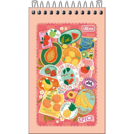 Foto ilustrativa Caderneta Espiral Capa Flexível Spice 60 Folhas