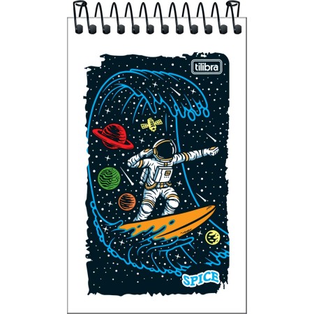 Foto ilustrativa Caderneta Espiral Capa Flexível Spice Masculino 60 Folhas