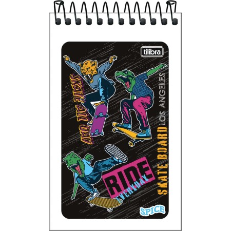 Foto ilustrativa Caderneta Espiral Capa Flexível Spice Masculino 60 Folhas