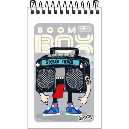 Foto ilustrativa Caderneta Espiral Capa Flexível Spice Masculino 60 Folhas